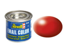Строительные краски Revell Fiery red, silk RAL 3000 14 ml-tin Краска 32330