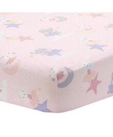 Bedtime Originals tiny Dancer Elephant/Bunny Ballet Baby Fitted Crib Sheet - Pink
