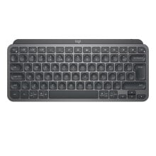 Клавиатуры logitech MX Keys Mini клавиатура РЧ беспроводной + Bluetooth QWERTZ Swiss Графит 920-010485