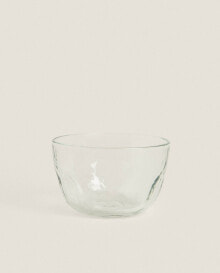Faceted glass bowl
