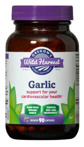 Растительные экстракты и настойки oregon's Wild Harvest Garlic -- Чеснок  - 90 Желатиновых Капсул