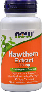 Витамины и БАДы для сердца и сосудов NOW Hawthorn Extract Экстракт боярышника для сердечно-сосудистой системы 300 мг 90 растительных капсул
