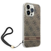 GUESS Guohcp14Lh4Stw iPhone 14 Pro 6.1 4G Print Strap phone case