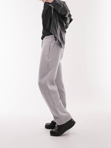 Мужские спортивные брюки topman straight jogger in grey marl
