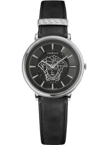 Женские кварцевые часы Versace VE8102619 V-Circle ladies 38mm 5ATM