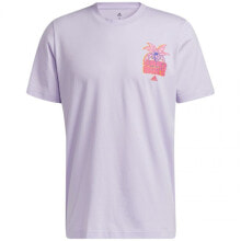 Мужская футболка спортивная розовая с логотипом adidas Splash On Graphic M GS7199