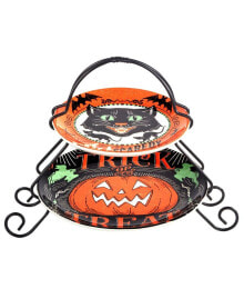 Certified International scaredy Cat Tier Server Set, 2 Pieces