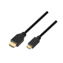 AISENS Mini HDMI To HDMI High Speed+Ethernet M/M 3 m