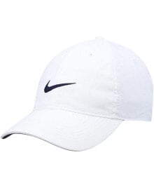Nike men's White Heritage86 Logo Performance Adjustable Hat