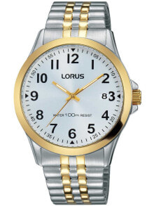 Мужские наручные часы с браслетом Мужские наручные часы с серебряным браслетом Lorus RS972CX9 Mens 38mm 10 ATM
