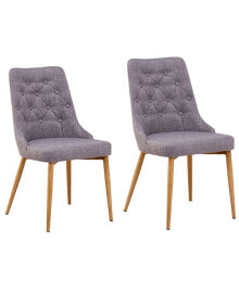 Best Master Furniture jacobsen Upholstered Mid Century Side Chairs, Set of 2