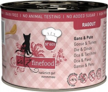 Купить влажные корма для кошек catz finefood: Catz Finefood Catz Finefood Ragout N.603 Gęś i Indyk puszka 190g