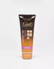 Rimmel London – Sunshimmer Instant Tan Face & Body – Selbstbräuner – Medium Matte, 125 ml