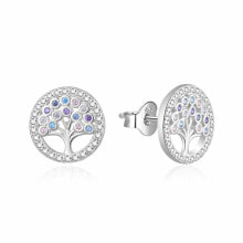 Ювелирные серьги charming silver earrings Tree of Life E0002531