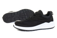 Мужская спортивная обувь для бега мужские кроссовки спортивные для бега черные текстильные низкие с белой подошвой 4F H4L21 OBML252 CZARNY