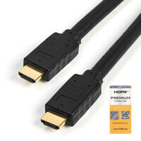 StarTech.com 15ft (5m) Premium Certified HDMI 2.0 Cable with Ethernet - High Speed Ultra HD 4K 60Hz HDMI Cable HDR10 - Long HDMI Cord (Male/Male Connectors) - For UHD Monitors - TVs - Displays - 5 m - HDMI Type A (Standard) - HDMI Type A (Standard) - Audi