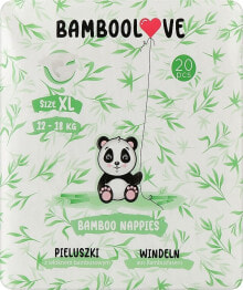 Купить детские подгузники и средства гигиены Bamboolove: Windelhöschen aus Bambus XL (12-18 kg) 20 St.