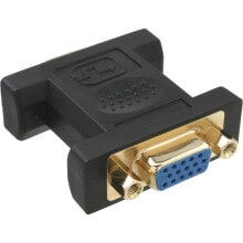 InLine 37724P кабельный разъем/переходник VGA Черный