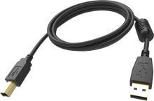 Компьютерные разъемы и переходники Vision TC2 5MUSB/BL USB кабель 5 m 2.0 USB A USB B Черный