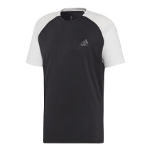 Мужские спортивные футболки мужская спортивная футболка черная с белыми рукавами Футболка с коротким рукавом мужская Adidas CLUB C/B TEE DU0873 Чрный