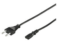 Cables and wires for construction microConnect PE030712 - 1.2 m - CEE7/16 - C7 coupler - Black