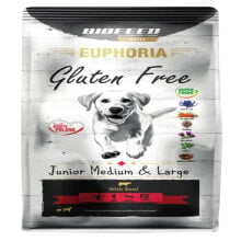 BIOFEED Euphoria gluten free junior medium & large beef dog food 12 kg