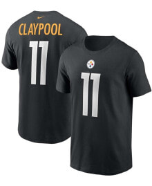 Nike men's Chase Claypool Black Pittsburgh Steelers Name and Number T-shirt