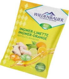 Bonbon, Ingwer-Limette & Ingwer-Orange, gefüllt, 75 g