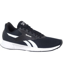 Мужская спортивная обувь для бега Мужские кроссовки спортивные для бега черные текстильные низкие  с белой подошвой Reebok Lite Plus 20