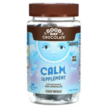 Витамины и БАДы для нервной системы Good Day Chocolate, Успокаивающая добавка, для взрослых, 80 кусочков, покрытых оболочкой