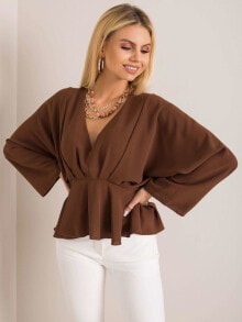 Женские блузки и кофточки Blouse-DHJ-BZ-11979.67-brown
