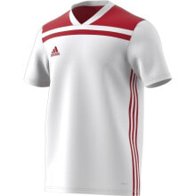 Мужские спортивные футболки мужская футболка спортивная белая красная Adidas Regista 18