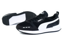 Мужские кроссовки Мужские кроссовки повседневные черные текстильные дышащие на белой подошве  PUMA 37311701
