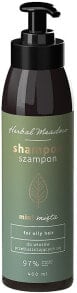 Shampoo für fettiges Haar Minze - HiSkin Herbal Meadow Shampoo Mint