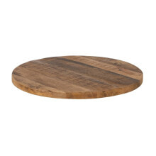 Table top Circular Beige Mango wood 60 x 60 x 3 cm