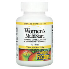 Natural Factors, Мультистарт для женщин, 180 таблеток