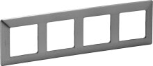 Умные розетки, выключатели и рамки legrand Quadruple Valena Life steel frame (754154)