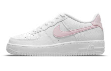 Nike Air Force 1 Low 低帮 板鞋 GS 白粉色 / Кроссовки Nike Air Force 1 Low GS CT3839-103