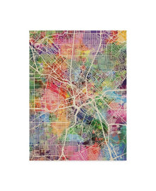 Trademark Global michael Tompsett Dallas Texas City Map Canvas Art - 37
