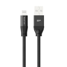 Silicon Power SP1M0ASYLK35AL1K USB кабель 1 m USB 2.0 USB A USB C/Lightning Черный