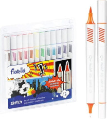 Fiorello Sketch markers double-sided 12 colors FIORELLO
