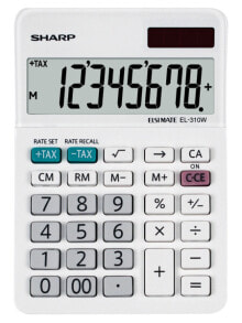 Sharp EL-310W калькулятор Настольный Финансовый Белый SH-EL310WB