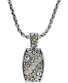 EFFY Collection balissima by EFFY® Diamond Etched Pendant (1/10 ct. t.w.) in Sterling Silver and 18k Gold купить онлайн