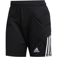Мужские спортивные шорты Мужские шорты спортивные черные футбольные Adidas Tierro Goalkeeper Shorts M FT1454