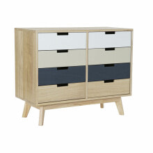 Chest of drawers DKD Home Decor 79 x 35 x 65 cm Scandi Beige White Dark grey MDF Wood