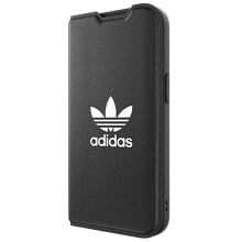 ADIDAS Booklet Basic iPhone 14.15.13 6.1 Czarno Biały 50181 phone case