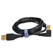 DJ TECHTOOLS DJTT USB Chroma Cable Black 1.5m, angled