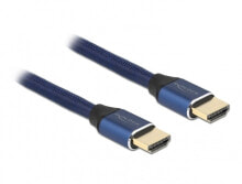 Компьютерный разъем или переходник DeLOCK 85447, 2 m, HDMI Type A (Standard), HDMI Type A (Standard), 3D, 48 Gbit/s, Blue
