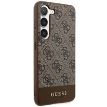 GUESS GUHCS24MG4GLBR S24+ S926 4G Stripe Collection phone case