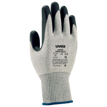 UVEX Arbeitsschutz 6093809 - Workshop gloves - Black - White - Adult - Unisex - Fiberglass - Polyamide - Polyethylene